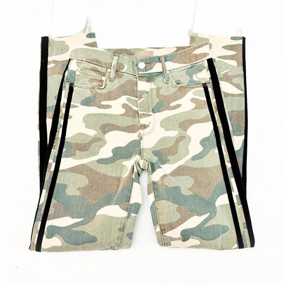 Mother High Waisted Looker Ankle Fray See Me Run Denim Jeans Size 24 - Picture 4 of 10